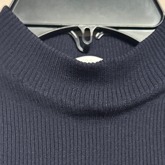 Boss Hugo Boss Ribbed Knit Top, Size XS, Color Navy Blue - Picture 6 of 10
